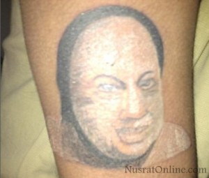 Nusrat Fateh Ali Khan's  Tattoo
