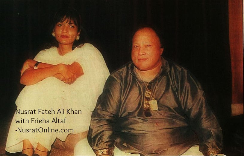 Nusrat Fateh Ali Khan with Frieha Altaf